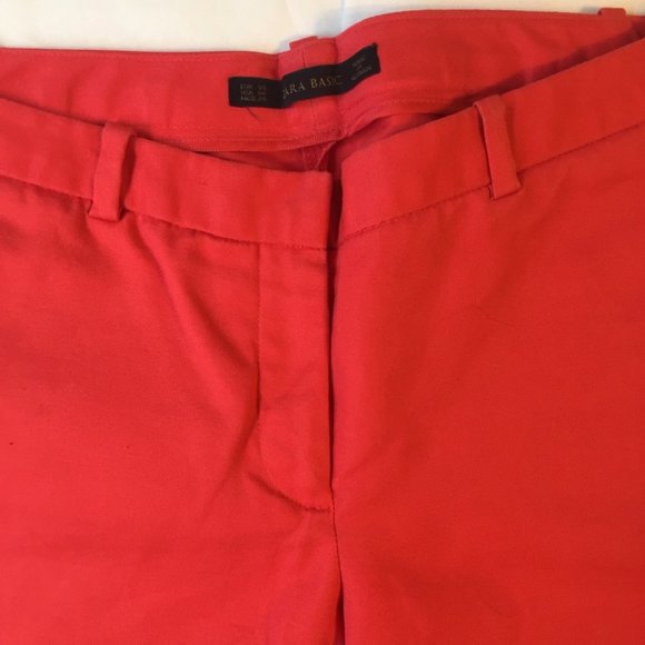 Zara Basic Red Pants - Picture 3 of 3